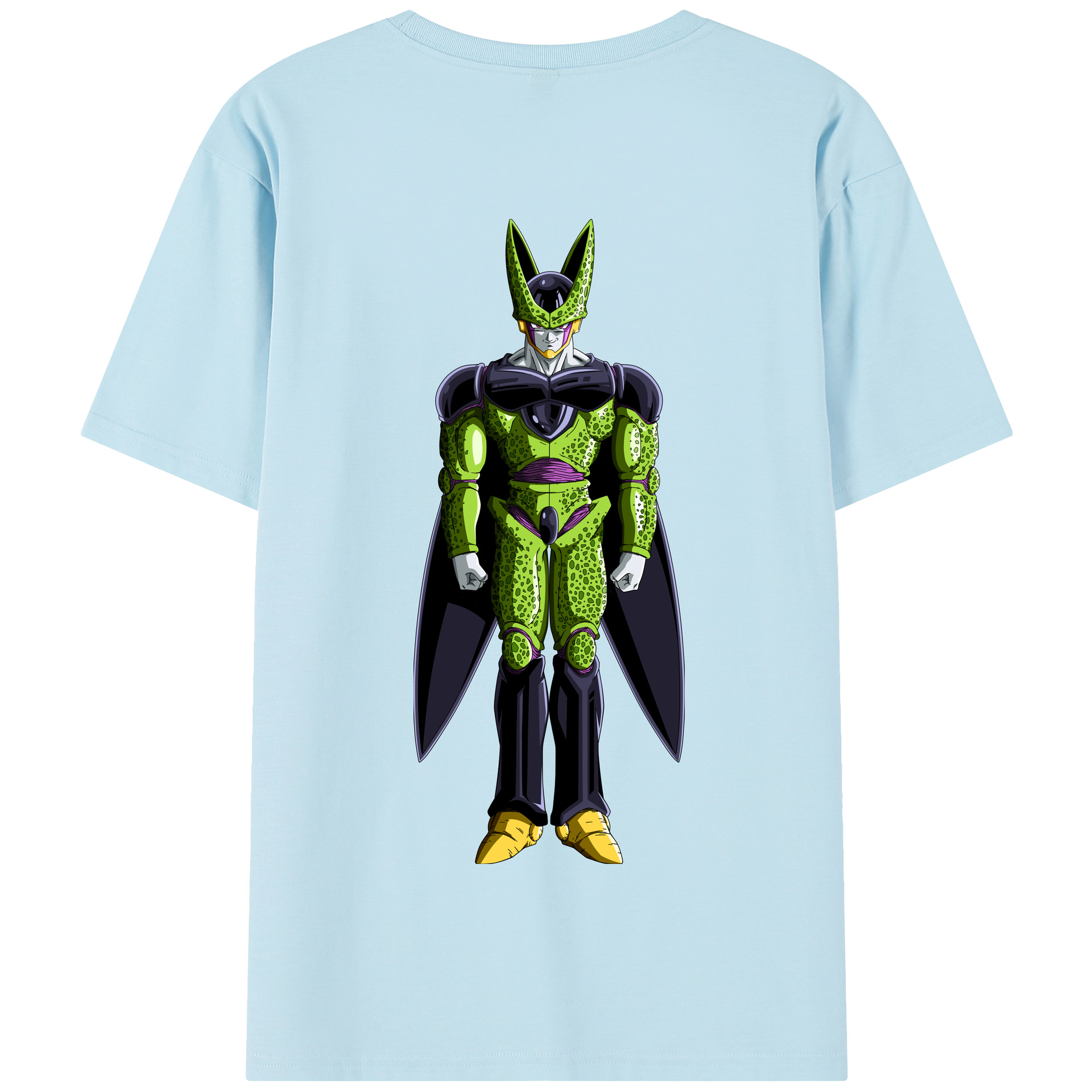 （画像用） ドラゴンボール セル DRAGON BALL Cell 綿100％半袖Tシャツ（背面プリント）